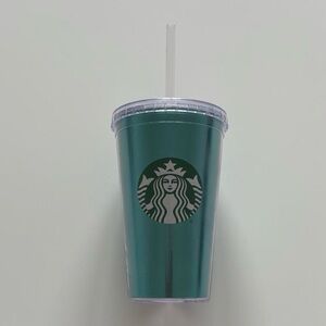 Teal Grande Starbucks Cup